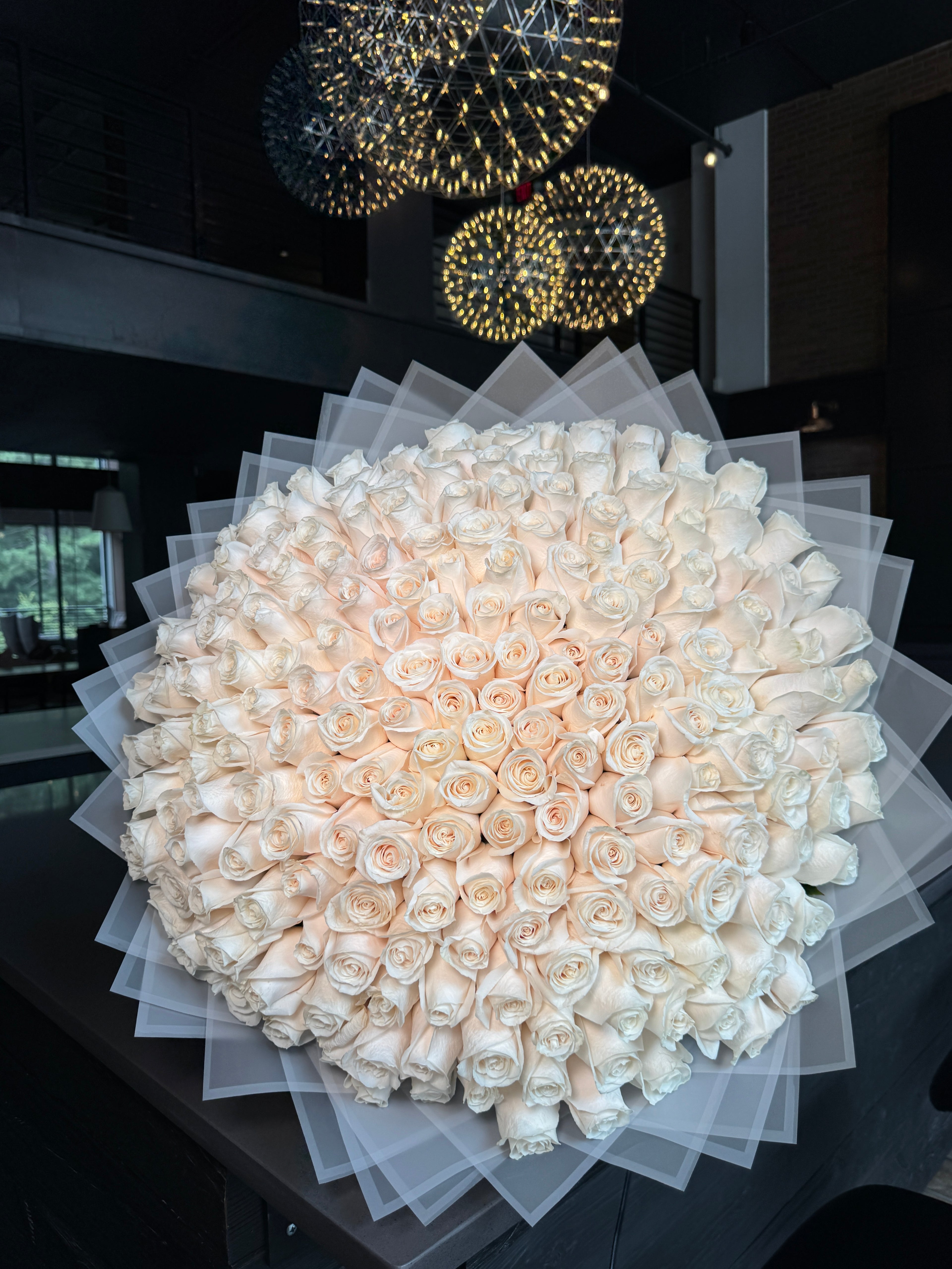 White rose bouquet
