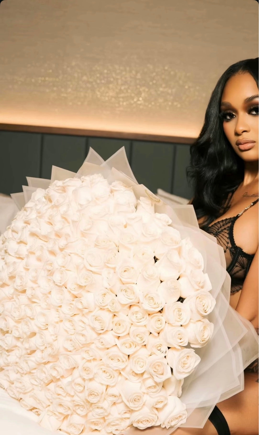 White rose bouquet